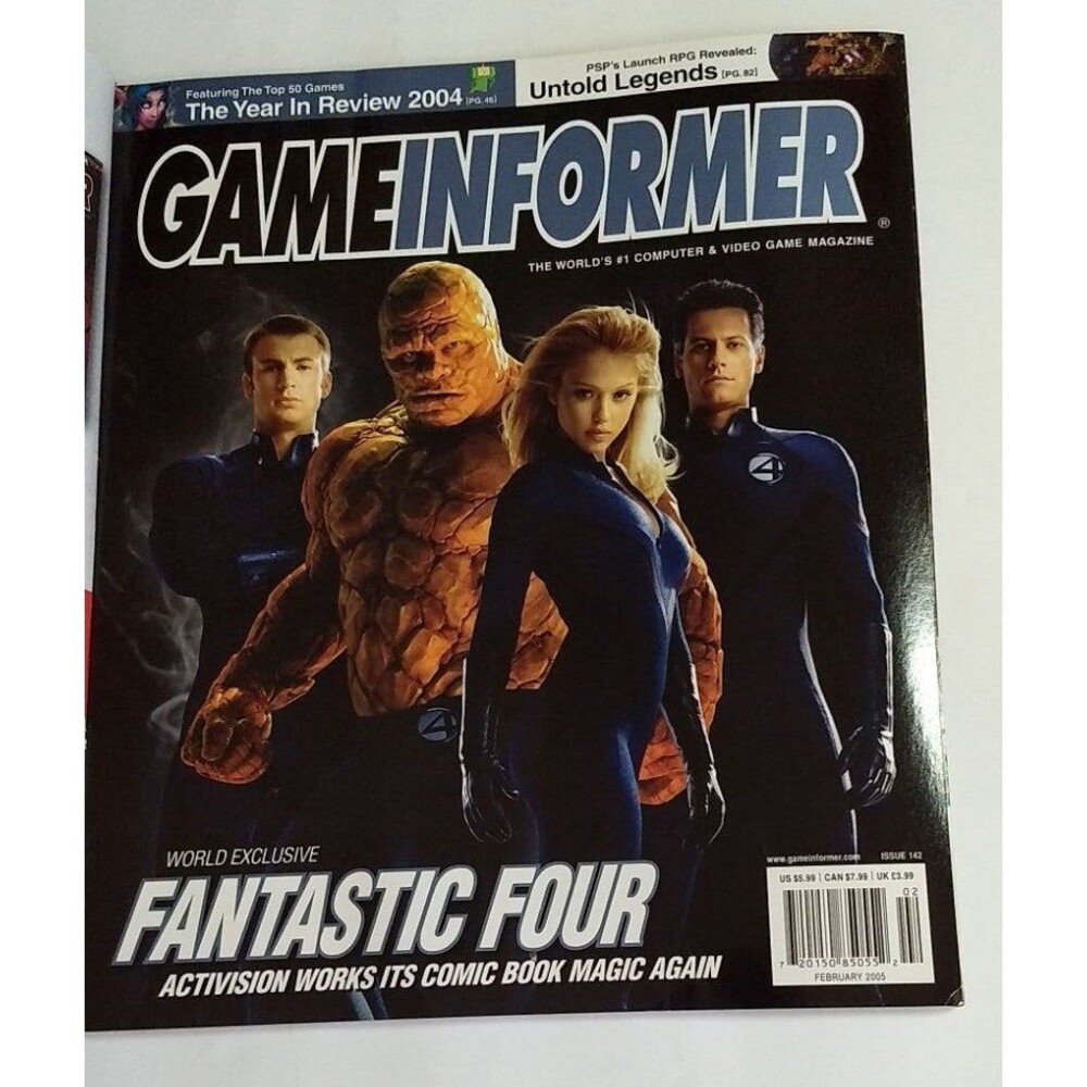 Vintage Game Informer Magazine February 2005 Issue 142 Fantastic Four